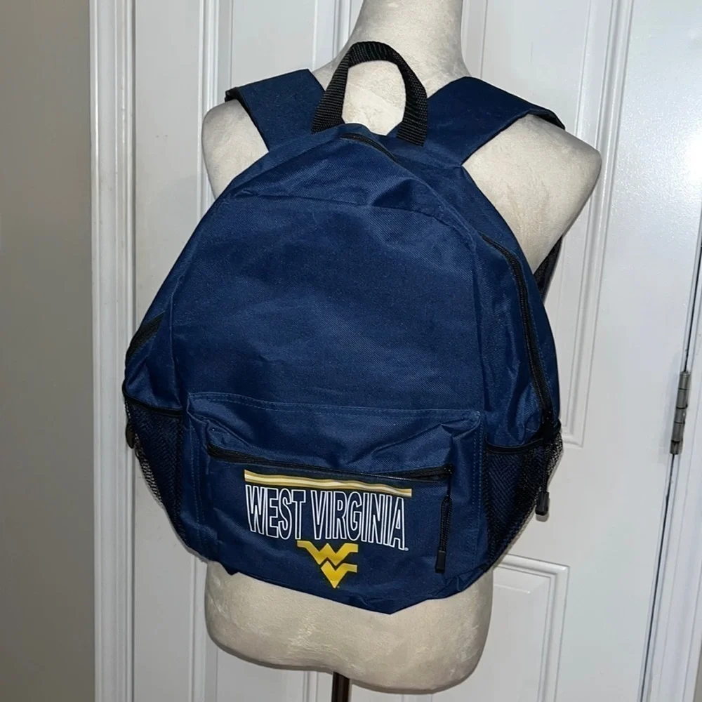 West Virginia unisex navy and yellow lightweight backpack